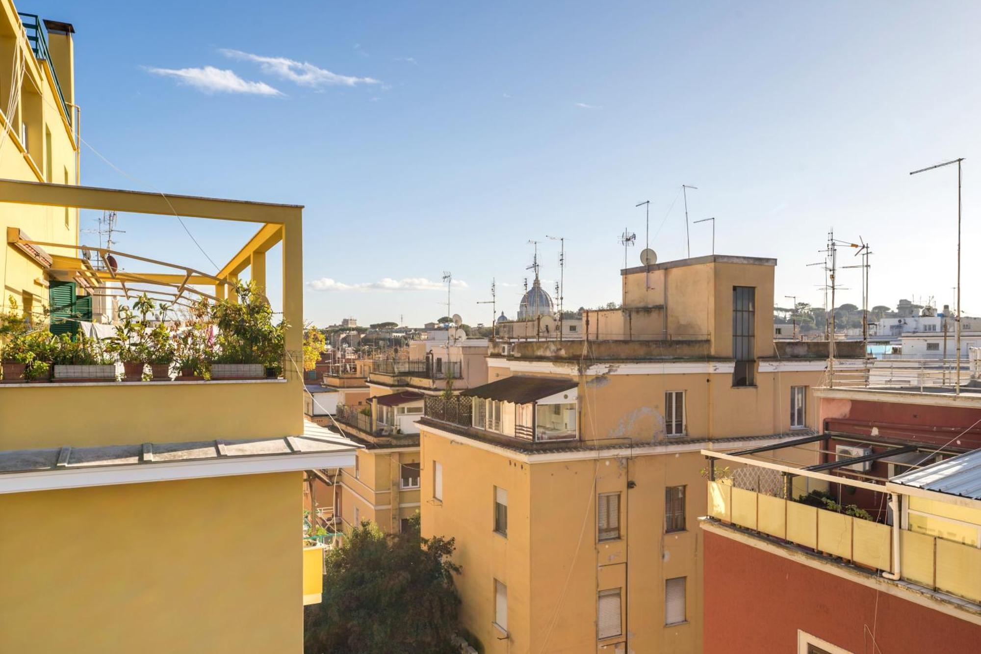 Welcome Dhome - Cozy Penthouse With St. Peter View Рим Екстер'єр фото