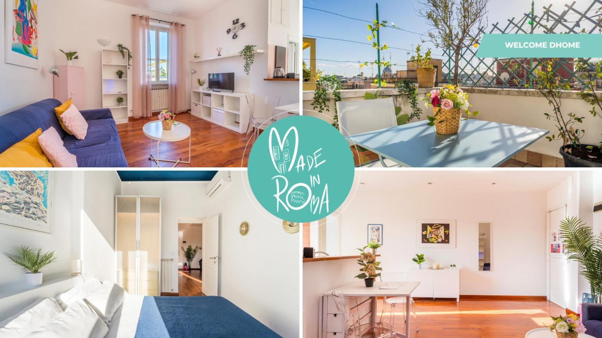 Welcome Dhome - Cozy Penthouse With St. Peter View Рим Екстер'єр фото